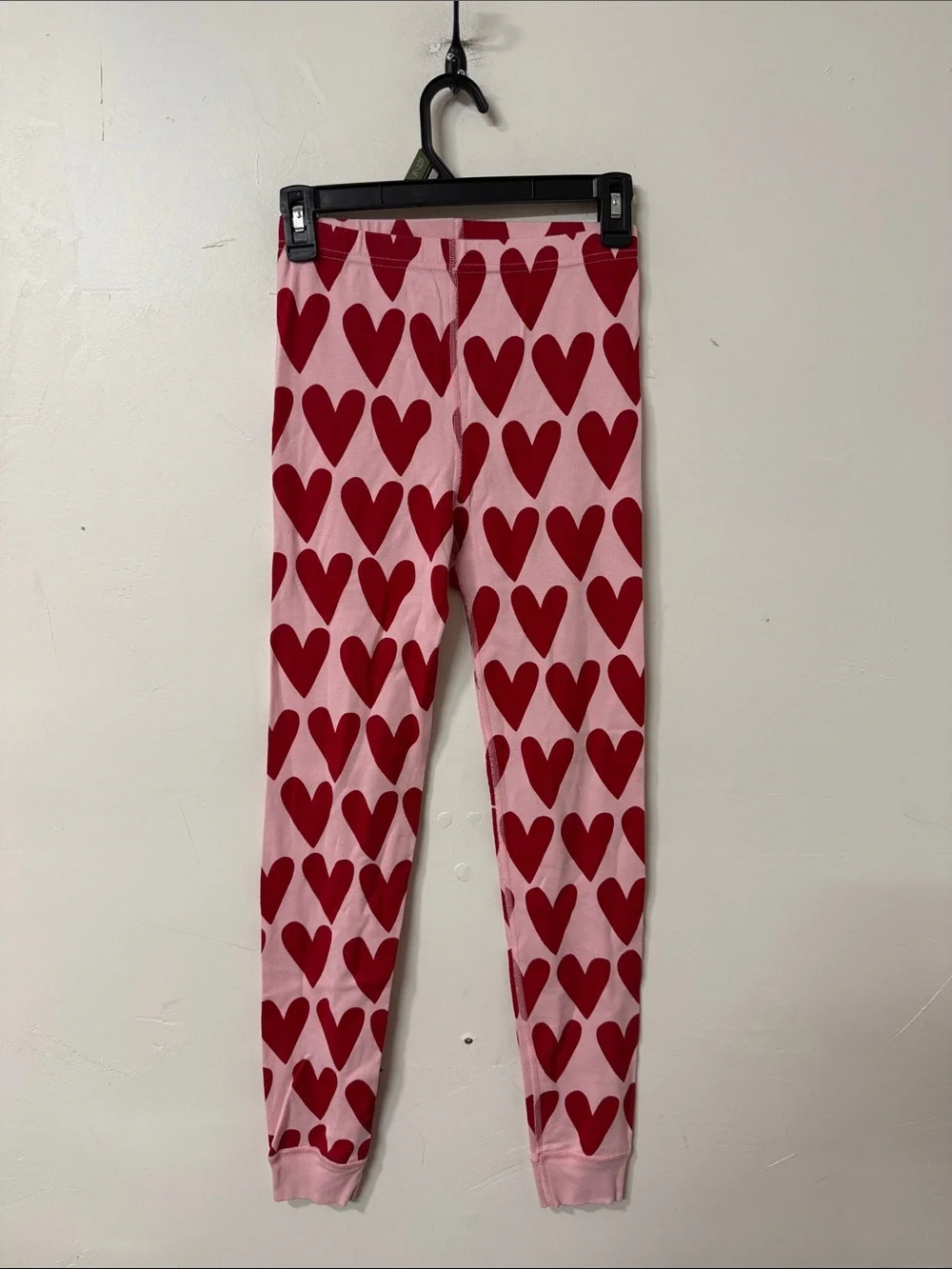 Hanna Andersson Pink with Red Heart Pattern